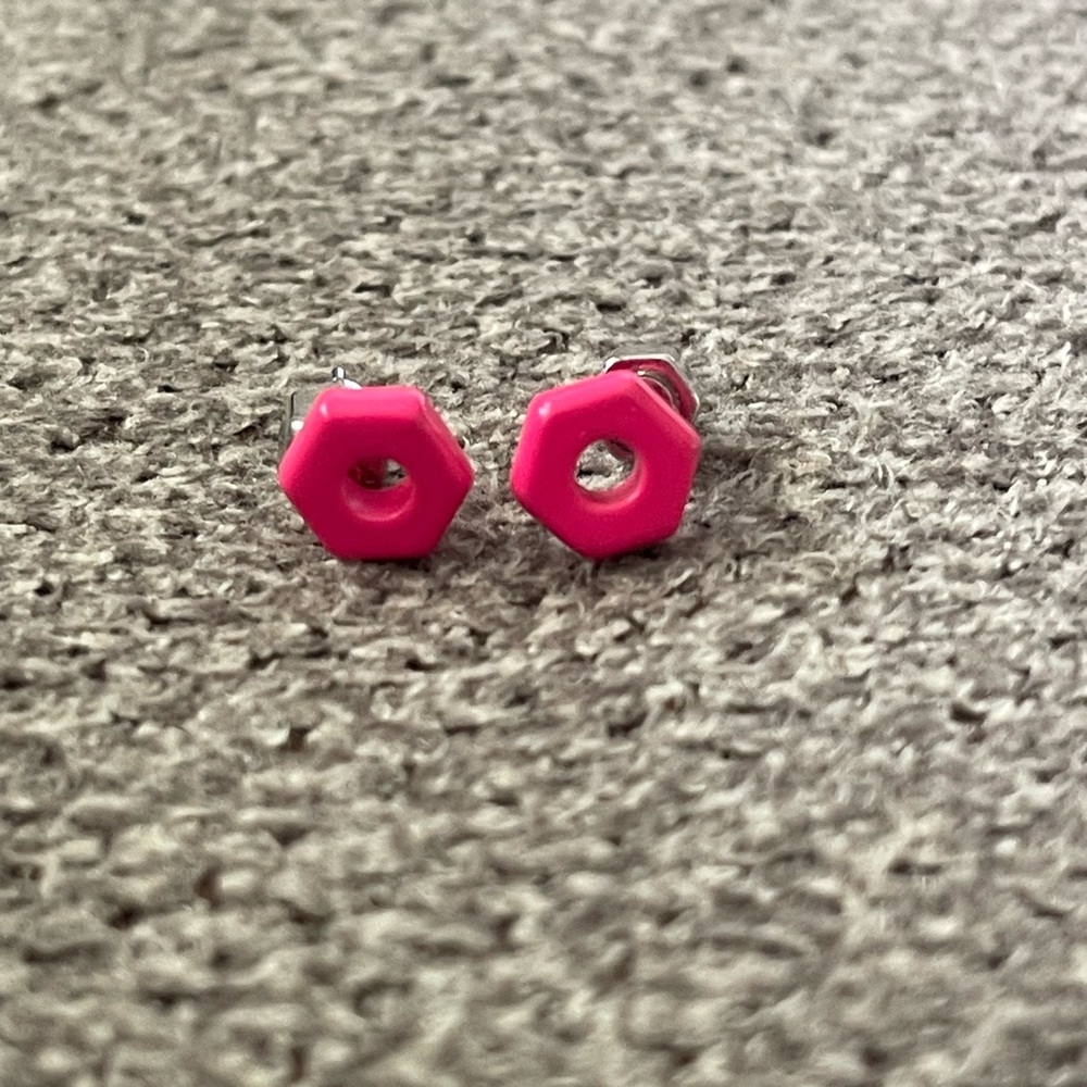 Pink Marc Jacobs studs